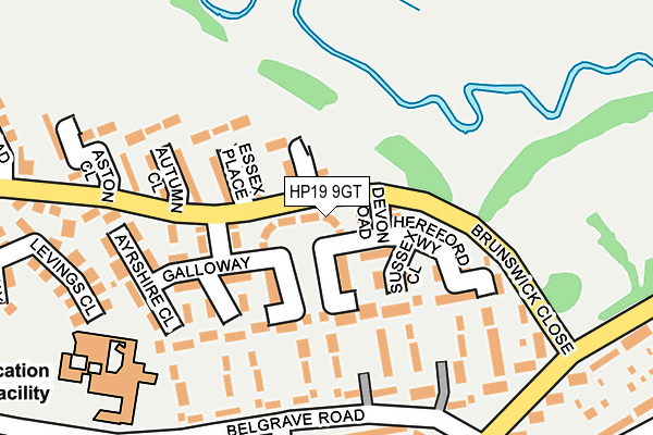 HP19 9GT map - OS OpenMap – Local (Ordnance Survey)