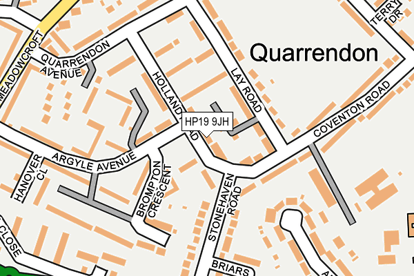 HP19 9JH map - OS OpenMap – Local (Ordnance Survey)