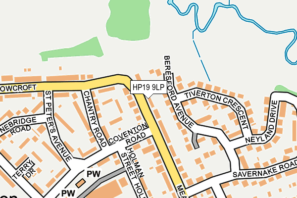 HP19 9LP map - OS OpenMap – Local (Ordnance Survey)