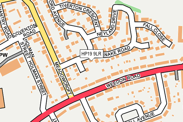 HP19 9LR map - OS OpenMap – Local (Ordnance Survey)