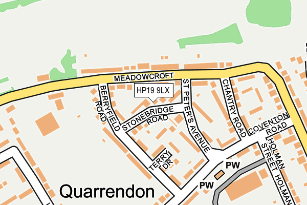 HP19 9LX map - OS OpenMap – Local (Ordnance Survey)