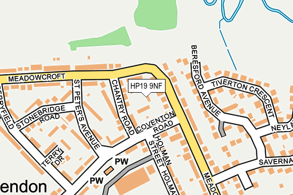 HP19 9NF map - OS OpenMap – Local (Ordnance Survey)