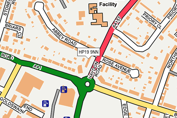 HP19 9NN map - OS OpenMap – Local (Ordnance Survey)