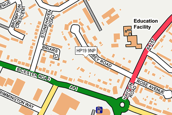 HP19 9NP map - OS OpenMap – Local (Ordnance Survey)