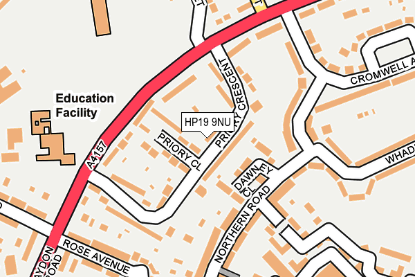 HP19 9NU map - OS OpenMap – Local (Ordnance Survey)