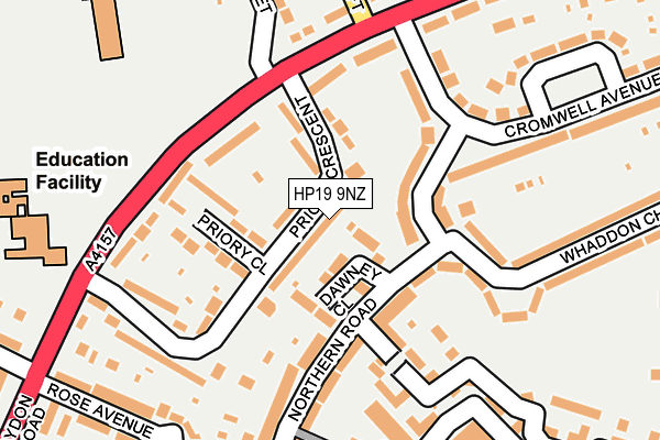 HP19 9NZ map - OS OpenMap – Local (Ordnance Survey)