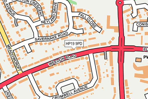 HP19 9PD map - OS OpenMap – Local (Ordnance Survey)