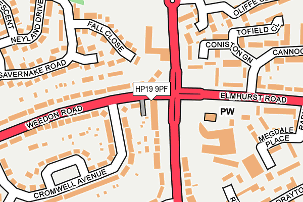 HP19 9PF map - OS OpenMap – Local (Ordnance Survey)