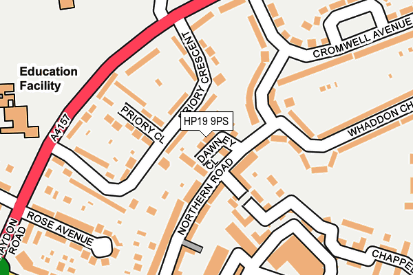 HP19 9PS map - OS OpenMap – Local (Ordnance Survey)