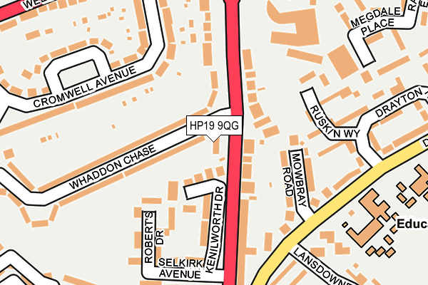 HP19 9QG map - OS OpenMap – Local (Ordnance Survey)