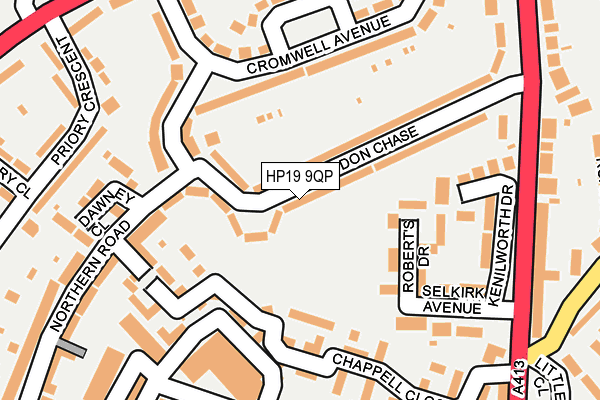 HP19 9QP map - OS OpenMap – Local (Ordnance Survey)