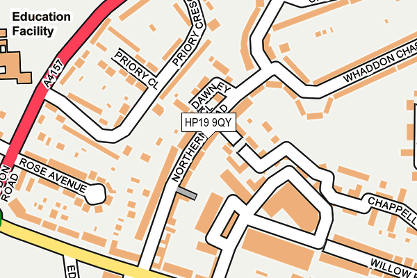 HP19 9QY map - OS OpenMap – Local (Ordnance Survey)