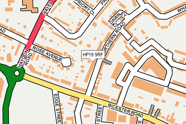 HP19 9RF map - OS OpenMap – Local (Ordnance Survey)