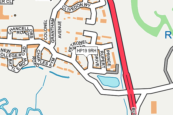 HP19 9RH map - OS OpenMap – Local (Ordnance Survey)