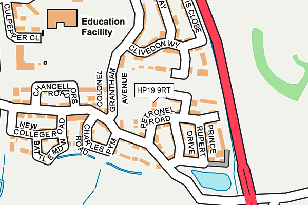 HP19 9RT map - OS OpenMap – Local (Ordnance Survey)