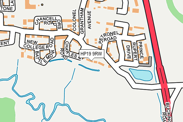 HP19 9RW map - OS OpenMap – Local (Ordnance Survey)