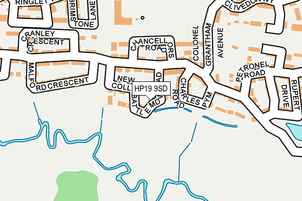 HP19 9SD map - OS OpenMap – Local (Ordnance Survey)