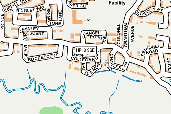 HP19 9SE map - OS OpenMap – Local (Ordnance Survey)