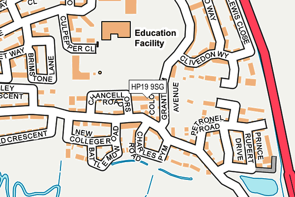 HP19 9SG map - OS OpenMap – Local (Ordnance Survey)