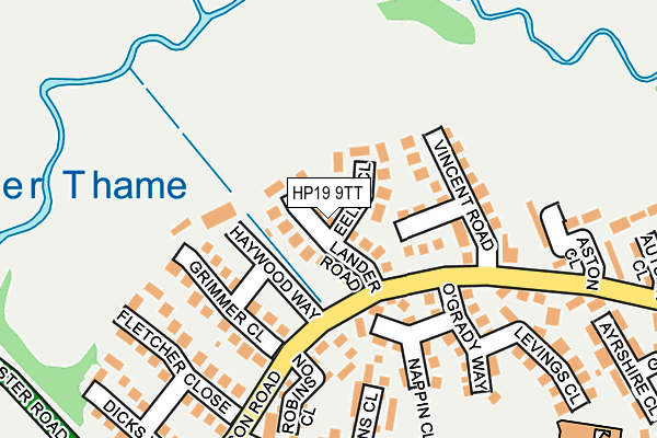 HP19 9TT map - OS OpenMap – Local (Ordnance Survey)