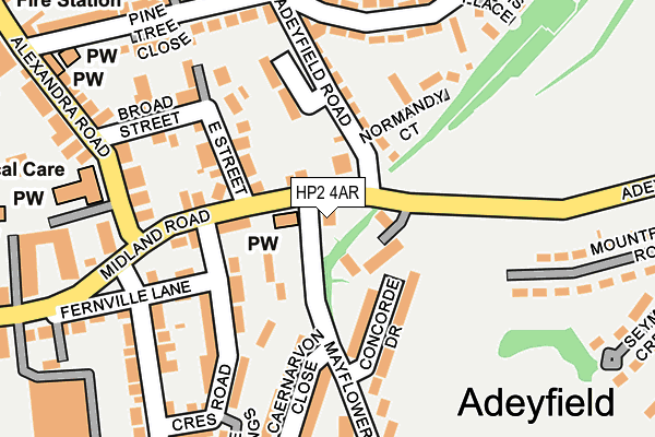 HP2 4AR map - OS OpenMap – Local (Ordnance Survey)