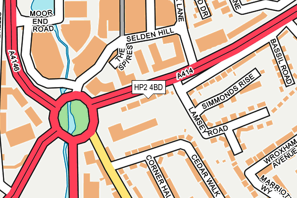 HP2 4BD map - OS OpenMap – Local (Ordnance Survey)