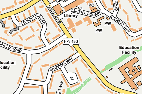 HP2 4BG map - OS OpenMap – Local (Ordnance Survey)
