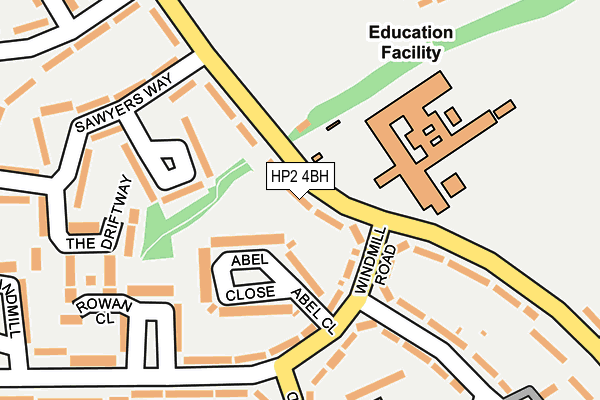 HP2 4BH map - OS OpenMap – Local (Ordnance Survey)
