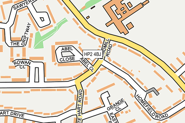 HP2 4BJ map - OS OpenMap – Local (Ordnance Survey)