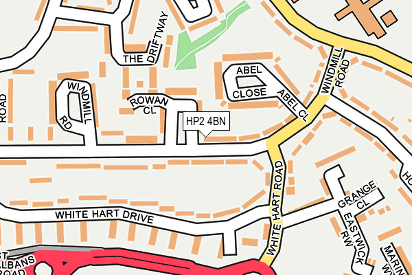 HP2 4BN map - OS OpenMap – Local (Ordnance Survey)