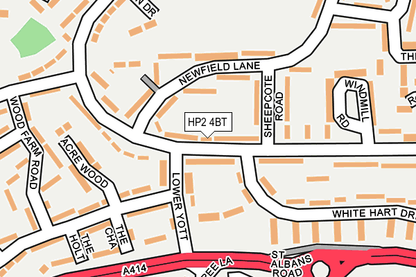 HP2 4BT map - OS OpenMap – Local (Ordnance Survey)
