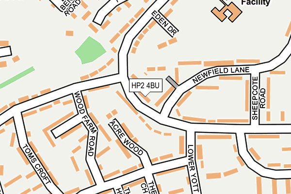 HP2 4BU map - OS OpenMap – Local (Ordnance Survey)