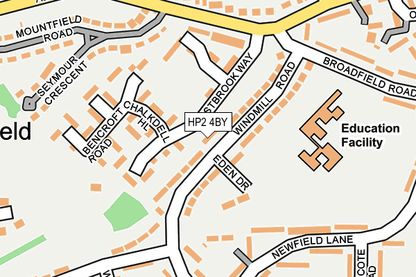 HP2 4BY map - OS OpenMap – Local (Ordnance Survey)