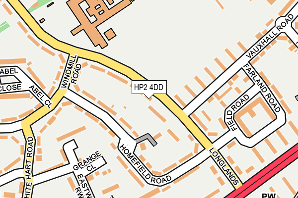 HP2 4DD map - OS OpenMap – Local (Ordnance Survey)