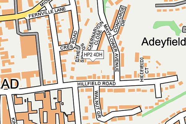HP2 4DH map - OS OpenMap – Local (Ordnance Survey)