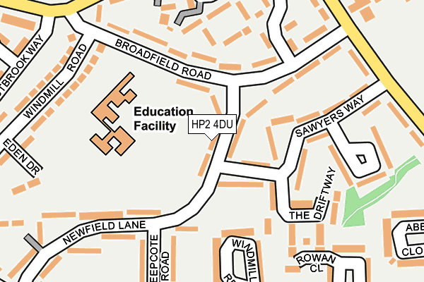 HP2 4DU map - OS OpenMap – Local (Ordnance Survey)