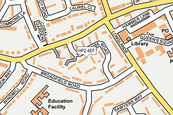 HP2 4EF map - OS OpenMap – Local (Ordnance Survey)