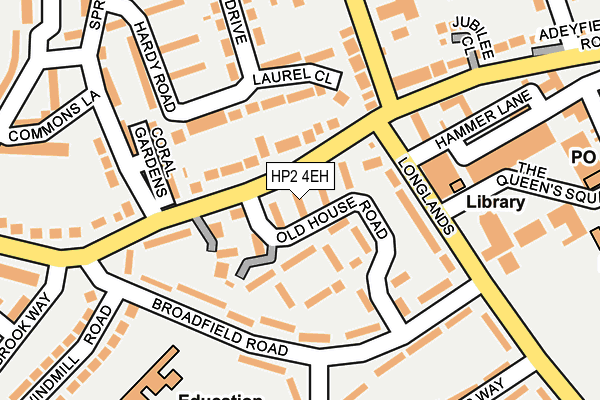 HP2 4EH map - OS OpenMap – Local (Ordnance Survey)