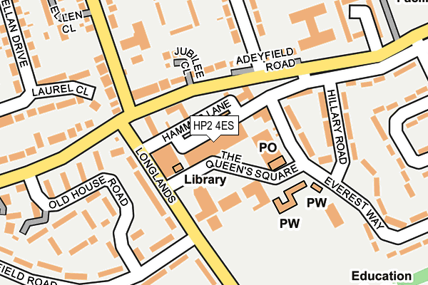 HP2 4ES map - OS OpenMap – Local (Ordnance Survey)