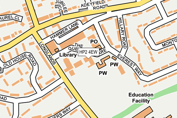 HP2 4EW map - OS OpenMap – Local (Ordnance Survey)