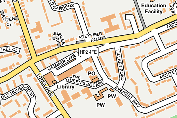 HP2 4FE map - OS OpenMap – Local (Ordnance Survey)