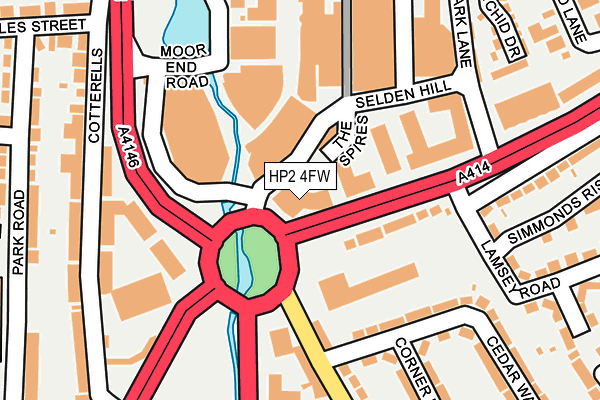 HP2 4FW map - OS OpenMap – Local (Ordnance Survey)