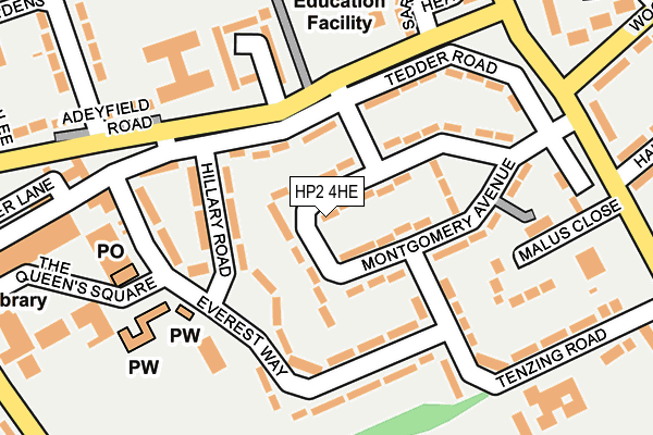 HP2 4HE map - OS OpenMap – Local (Ordnance Survey)