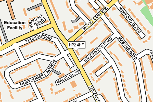 HP2 4HF map - OS OpenMap – Local (Ordnance Survey)