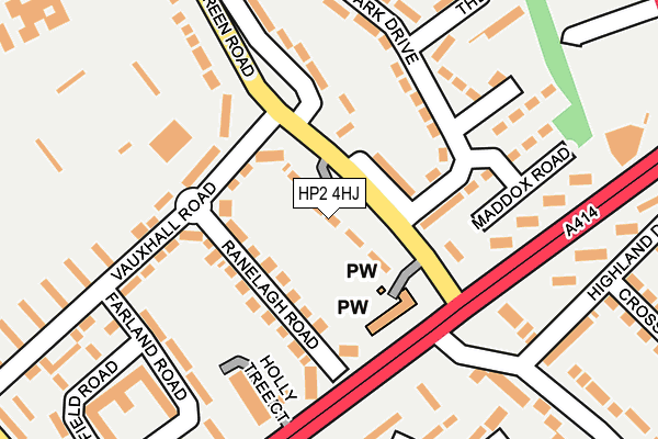 HP2 4HJ map - OS OpenMap – Local (Ordnance Survey)