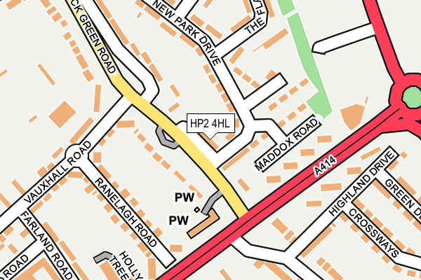 HP2 4HL map - OS OpenMap – Local (Ordnance Survey)