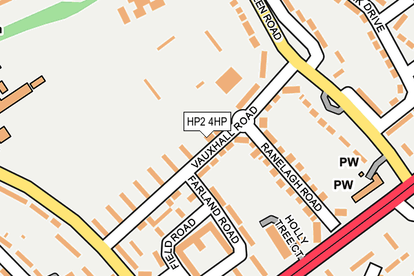 HP2 4HP map - OS OpenMap – Local (Ordnance Survey)