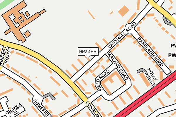 HP2 4HR map - OS OpenMap – Local (Ordnance Survey)