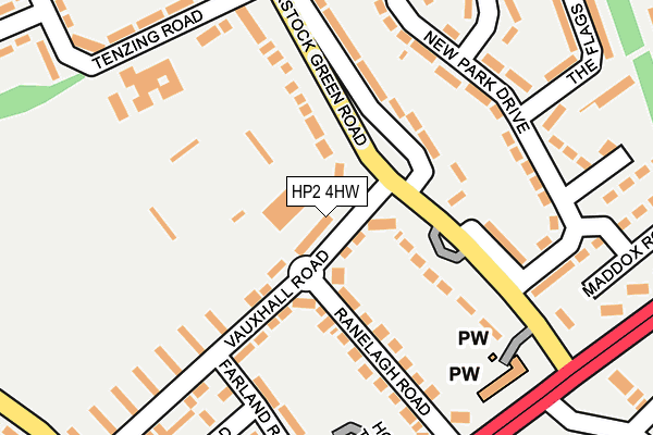 HP2 4HW map - OS OpenMap – Local (Ordnance Survey)
