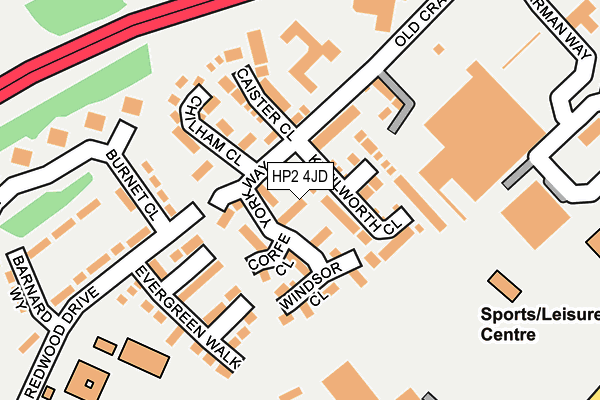 HP2 4JD map - OS OpenMap – Local (Ordnance Survey)